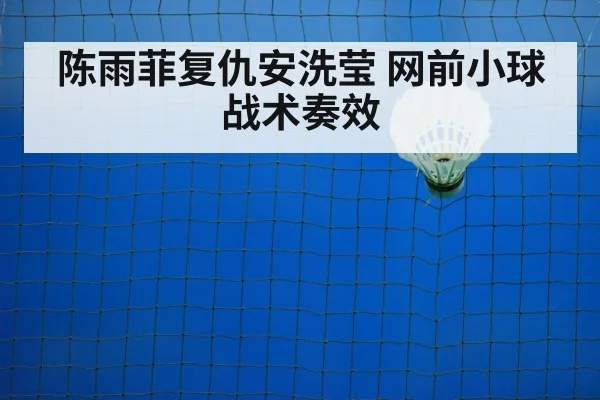 陈雨菲复仇安洗莹 网前小球战术奏效